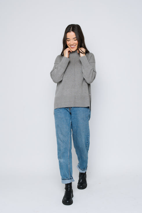 Lita-Mock Neck Pullover